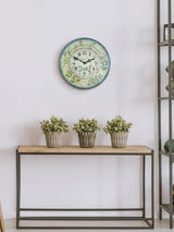 Next Brookpace Lascelles Green Herbes de Provence Wall Clock- Buy online at McGrocer