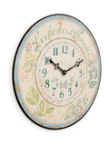 Brookpace Herbes de Provence wall clock 36cm, UK version