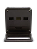Acctim Skylab travel alarm clock black gold tone, UK version
