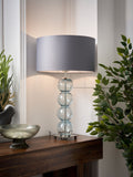BHS Blue Nickel Metro Ball Stacked Table Lamp (British brand)