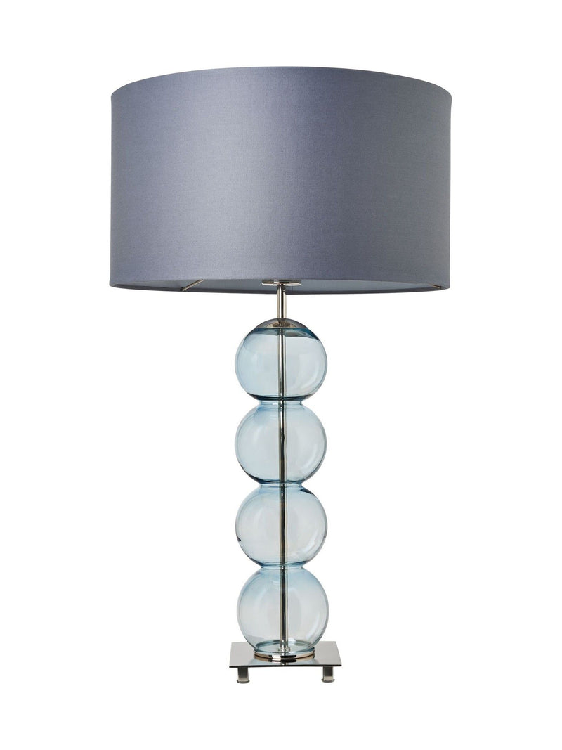 BHS Blue Nickel Metro Ball Stacked Table Lamp (British brand)