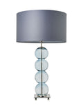 BHS Blue Nickel Metro Ball Stacked Table Lamp (British brand)
