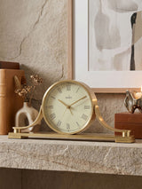 Next Acctim Clocks Wardley Brass Effect Metal Table Clock- Buy online at McGrocer
