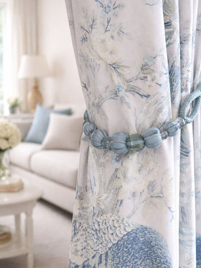 Next Laura Ashley Blue Marrion Curtain Tiebacks (Set of 2)- Buy online at McGrocer