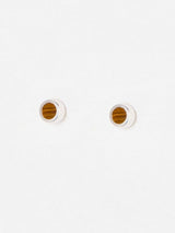 Next Oliver Bonas Nettie Tiger's Eye Sterling Silver Mini Stud Earrings- Buy online at McGrocer