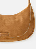 Oliver Bonas Ida tan faux suede sling crossbody bag, UK version