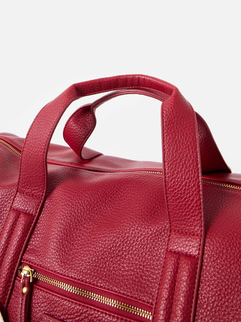 Oliver Bonas cherry red weekend bag (British brand)