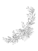 Next Jon Richard Silver Crystal Beaded Wreath Hair Comb- Buy online at McGrocer