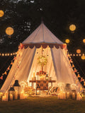 Lights4fun Lucena lantern set brown green pink 20cm, UK version