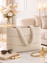 Next Loveabode Personalised Quilted Stone Tote Bag 24 Litre- Buy online at McGrocer
