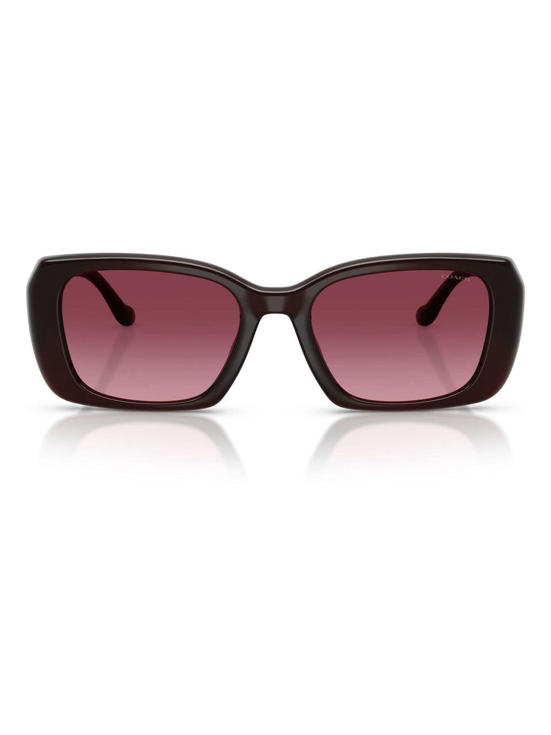 COACH square frame sunglasses with merlot gradient lenses - British product