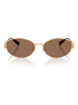 Next Coach Gold Irregular Sunglasses- Buy online at McGrocer