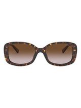 Next Coach Dark Tortoise Rectangle Sunglasses with Brown Gradient Lenses- Buy online at McGrocer