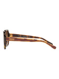 Coach brown rectangle sunglasses with gradient lenses, UK version