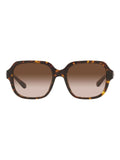 Coach brown rectangle sunglasses with gradient lenses, UK version