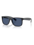Ray-Ban Justin square sunglasses with blue lenses - British product