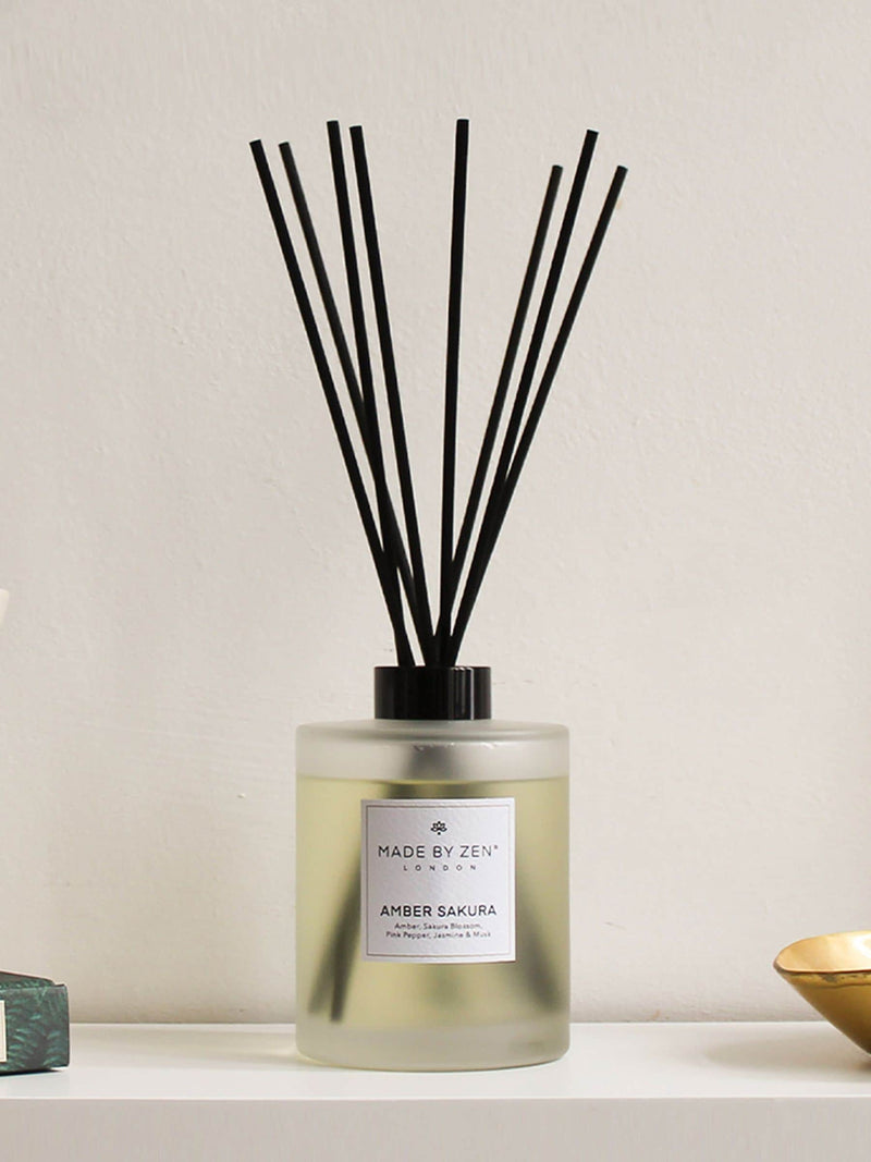 Made by Zen Amber Sakura reed diffuser (British brand)