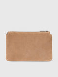 Whistles nude suede Elita pouch clutch (British brand)