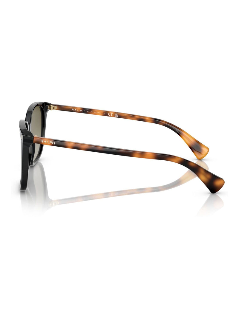 Ralph by Ralph Lauren black square sunglasses gradient green lenses, UK version