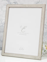 Next Widdop Cream Metal Plated Faux Shagreen Photo Frame- Buy online at McGrocer