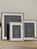 Widdop silver plated rib edge photo frame 8x10 (British brand)