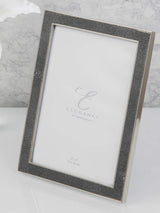 Next Widdop Grey Metal Plated Faux Shagreen Photo Frame- Buy online at McGrocer