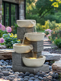 Charles Bentley Grey Rhine cascading garden water feature, UK version