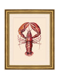 Brookpace Lascelles lobster wall art red gold frame 58cm (British brand)