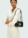 Apatchy Black The Tilly Crinkle Patent Leather Bag