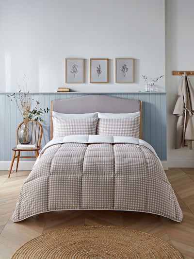 Next Night Lark Gingham Check Coverless Duvet 10.5 Tog Set- Buy online at McGrocer
