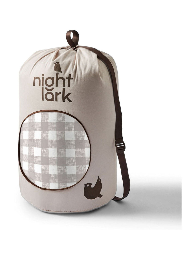 Night Lark gingham coverless duvet 10.5 tog (British brand)