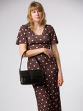 Conkca Marianne black leather evening bag - British product