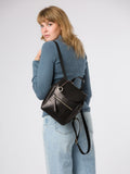 Conkca Black Belle leather backpack, UK version
