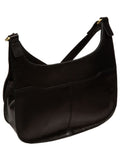 Conkca Gia black leather cross-body bag - British product