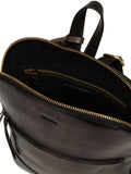 Conkca Black Violetta leather backpack 30cm, imported from the UK