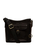 Conkca black Clementine leather cross-body bag, UK version