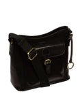 Conkca black Clementine leather cross-body bag, UK version