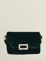 Next Hobbs Ponderosa Green Alexandria Velvet Clutch Bag- Buy online at McGrocer