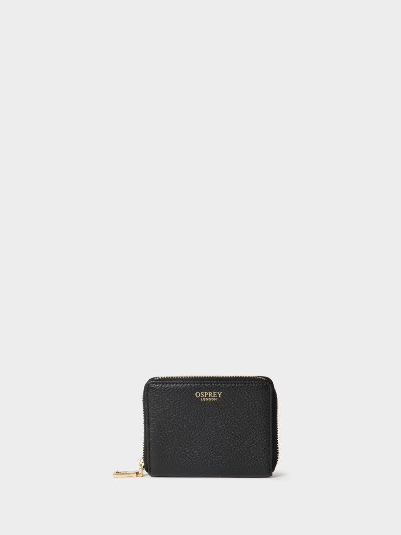 Osprey London small black leather purse, UK version