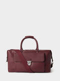 Osprey London red leather weekender bag 46cm, UK version