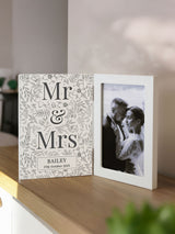 Next PMC Personalised Wedding Wooden Hinged 6x4 Photo Frame- Buy online at McGrocer