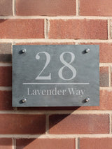Next PMC Personalised Large Number Slate House Sign 22x20cm- Buy online at McGrocer