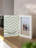PMC personalised wooden hinged 6x4 photo frame, imported from the UK