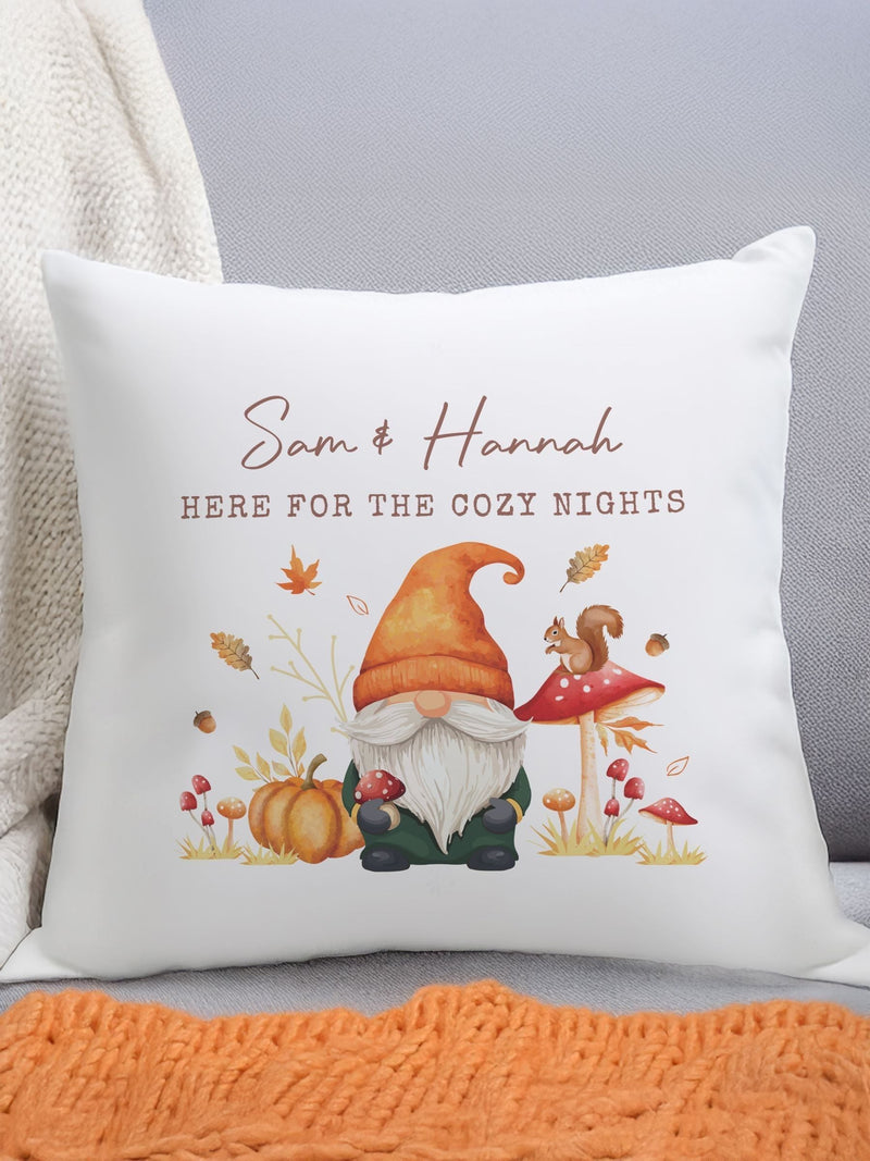 PMC personalised autumn gonk cushion 40cm, UK version
