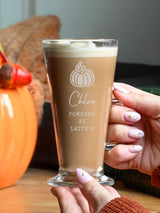 Next PMC Personalised Pumpkin Latte Glass- Buy online at McGrocer