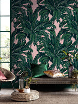 Next Graham & Brown Blush Daintree Palm A4 Wallpaper Sample- Buy online at McGrocer