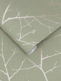 Graham & Brown Sage Boreas A4 wallpaper sample (British brand)