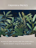 Graham & Brown Nightfall Congo mural sample A4 (British brand)
