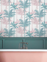 Next Graham & Brown Blush or Green Jungle Wallpaper Sample A4- Buy online at McGrocer