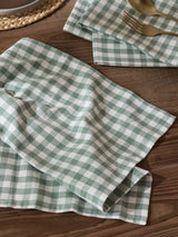 Next Yard Evergreen Barton Check Napkins Set of 4- Buy online at McGrocer